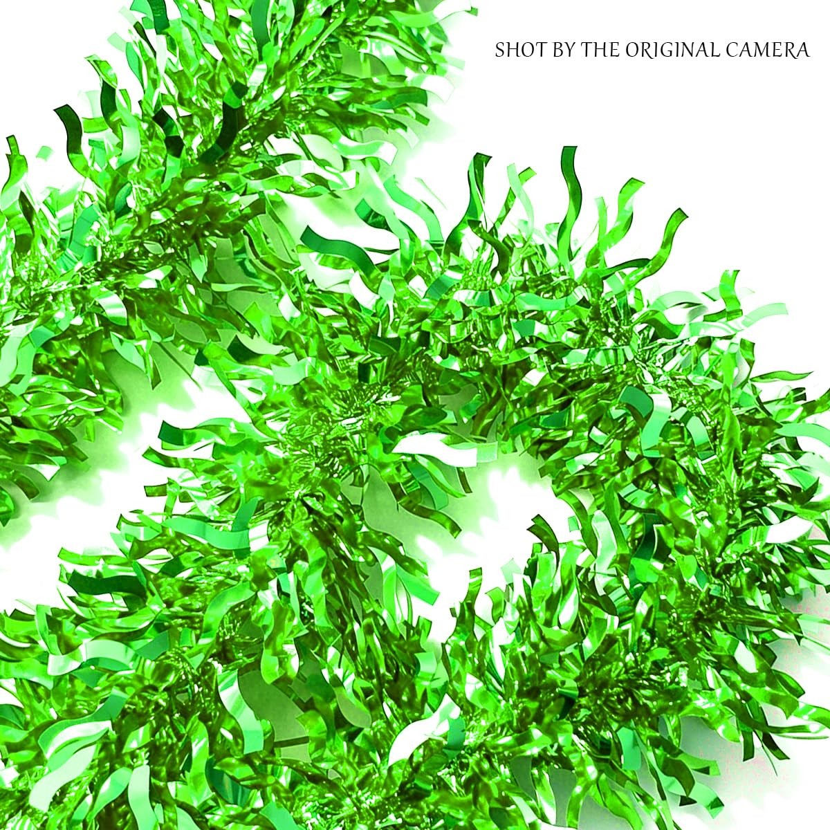 33Ft Christmas Tinsel Garland Shiny Wavy Broadleaf Twist Metallic Hanging Dec…