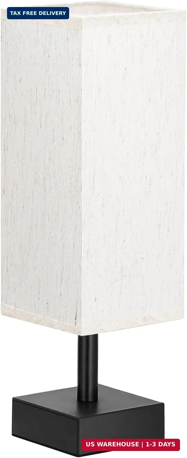 aooshine Small Table Lamp for Bedroom – Bedside Lamps for Nightstand, Minimalist