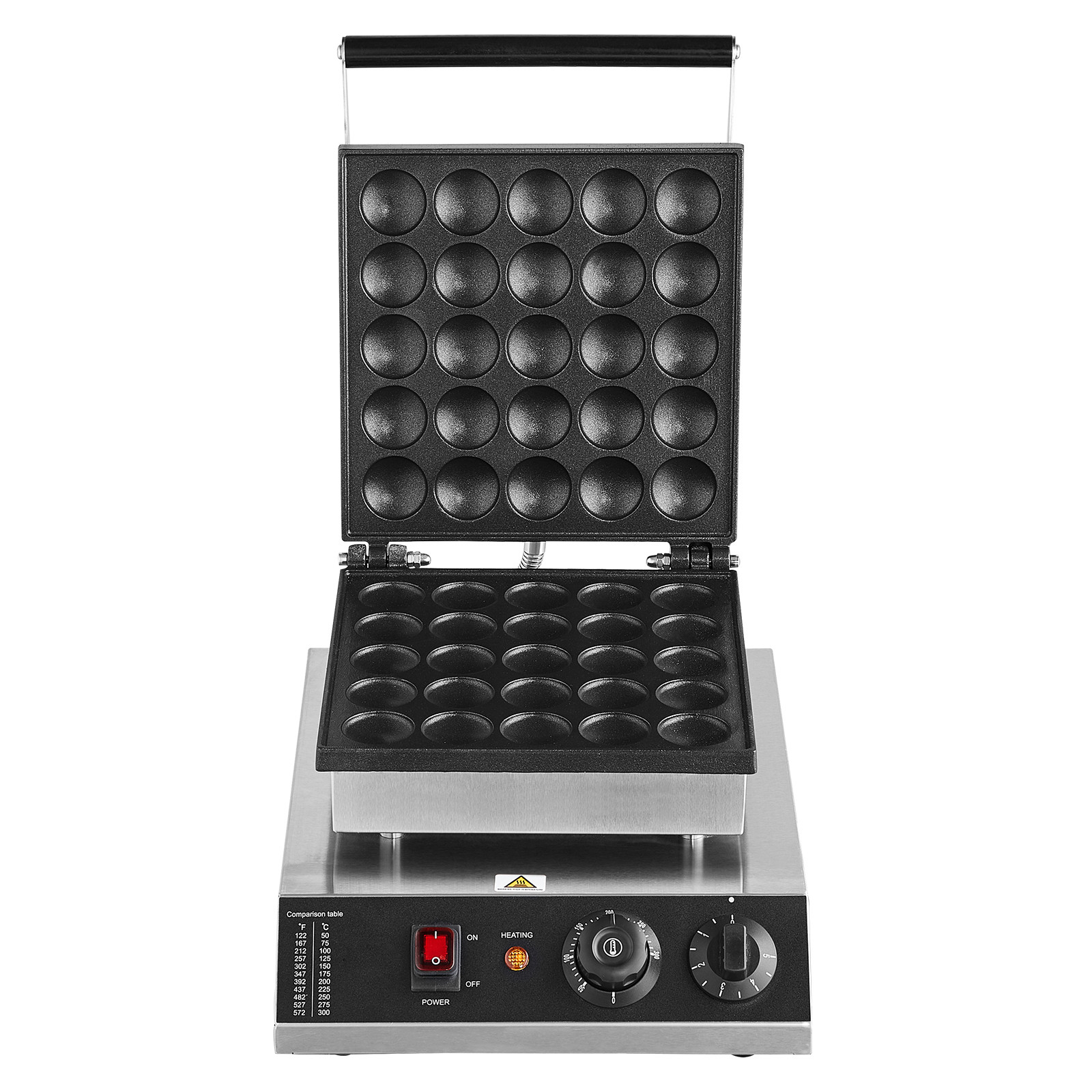 VEVOR 25PCS 43mm Mini Dutch Pancake Maker Commercial Dorayaki Baker 1700W
