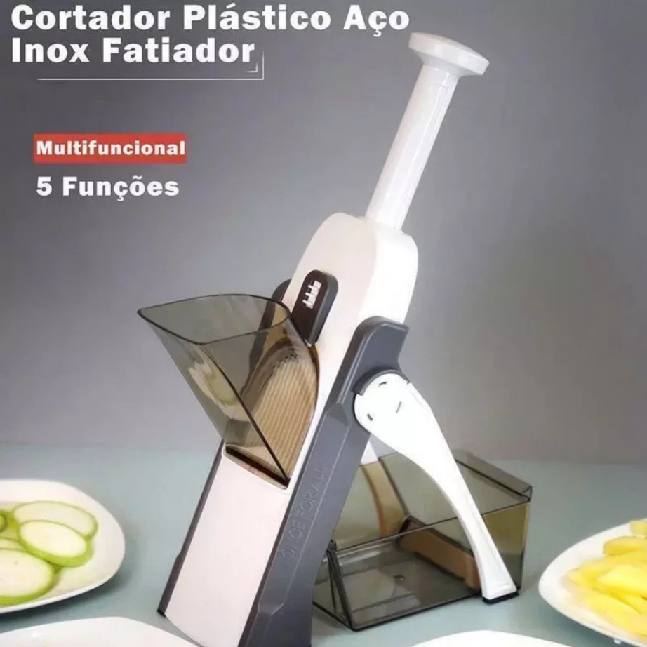 Safe Mandoline Slicer 5 in 1 Vegetable Chopper Food Potato Cutter Adjustable**++
