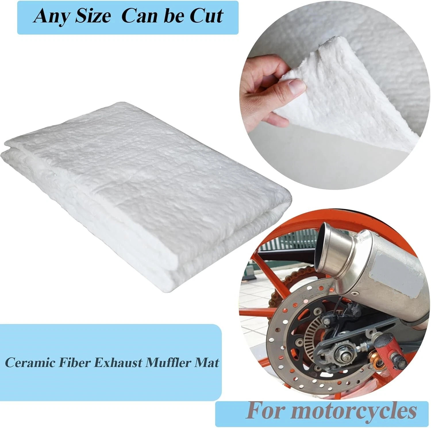 4 Stroke Silencer Packing Exhaust Muffler Motorcycle Dirt Bike ATV Enduro