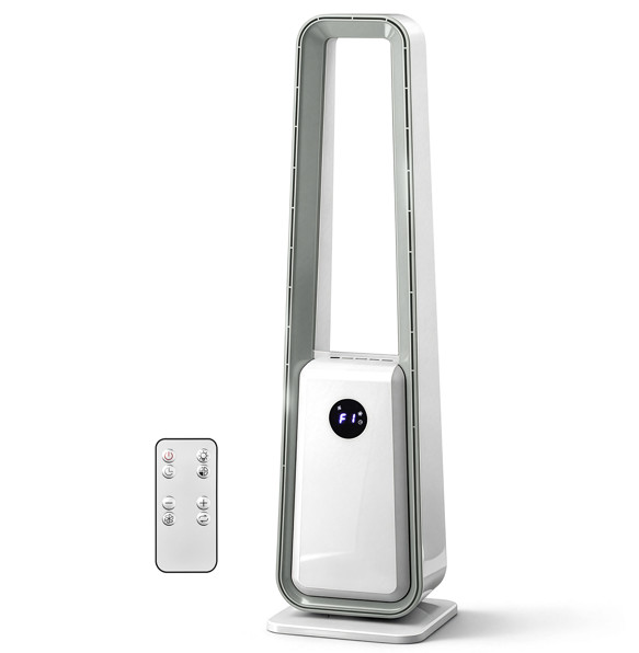 Bladeless Tower Fan with Remote Control Quiet Cooling Fan for Home Office