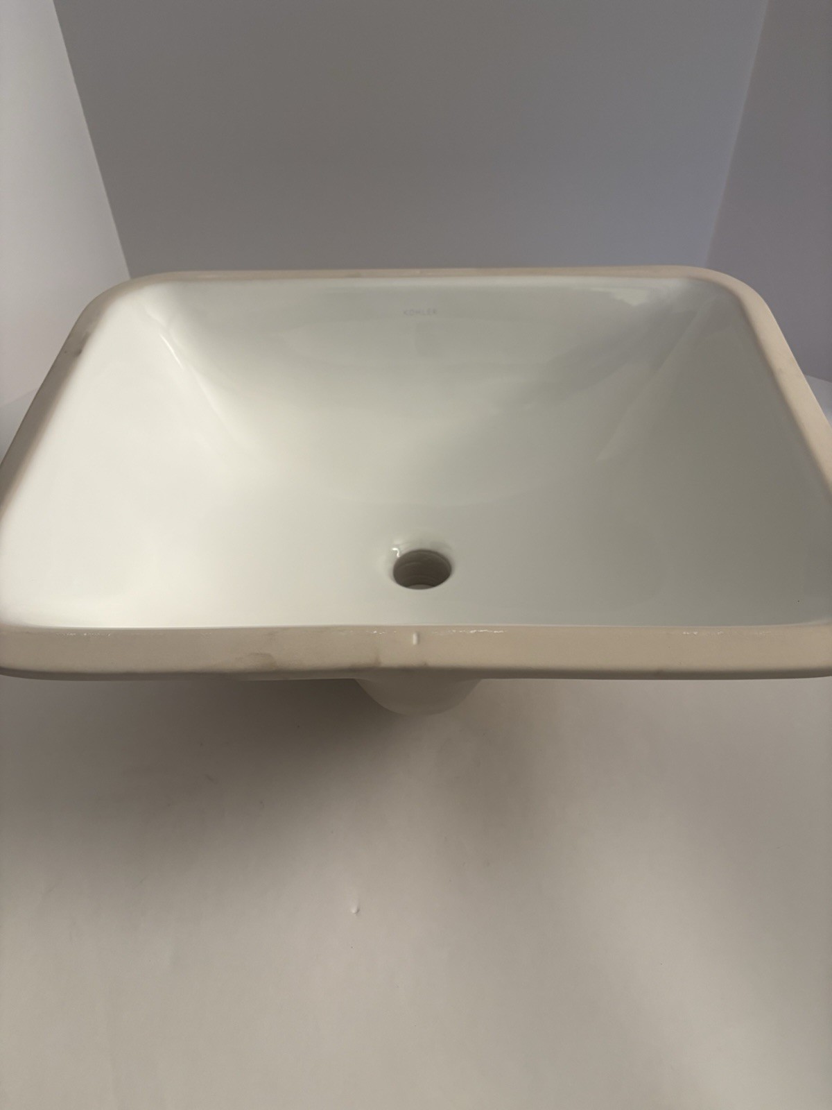 Kohler 2000-0 Undermount Bathroom Sink Rectangular NIB Hardware Included Read