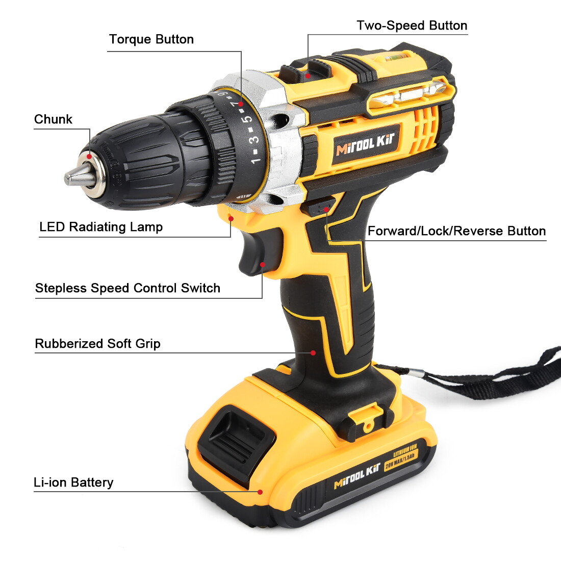 6″ Mini Chainsaw Cordless Handheld Electric Chain saw Brushless Motor w/2 Chains