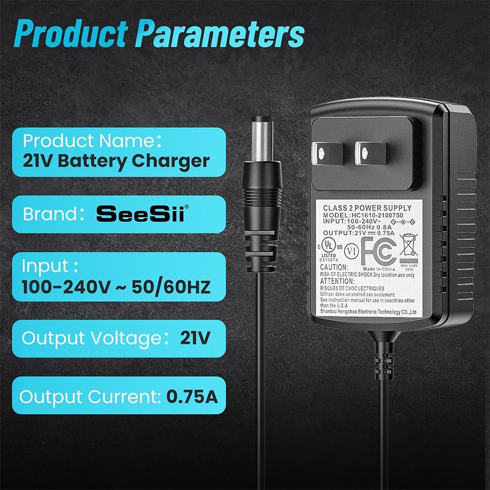 21V Rechargeable Lithium Battery Charger Adapter for Mini Chainsaw Impact Wrench