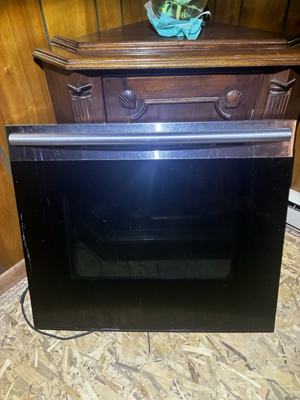 Samsung NE59K3310SS/AA Oven Door Assembly w Hinges Glass Handle OEM