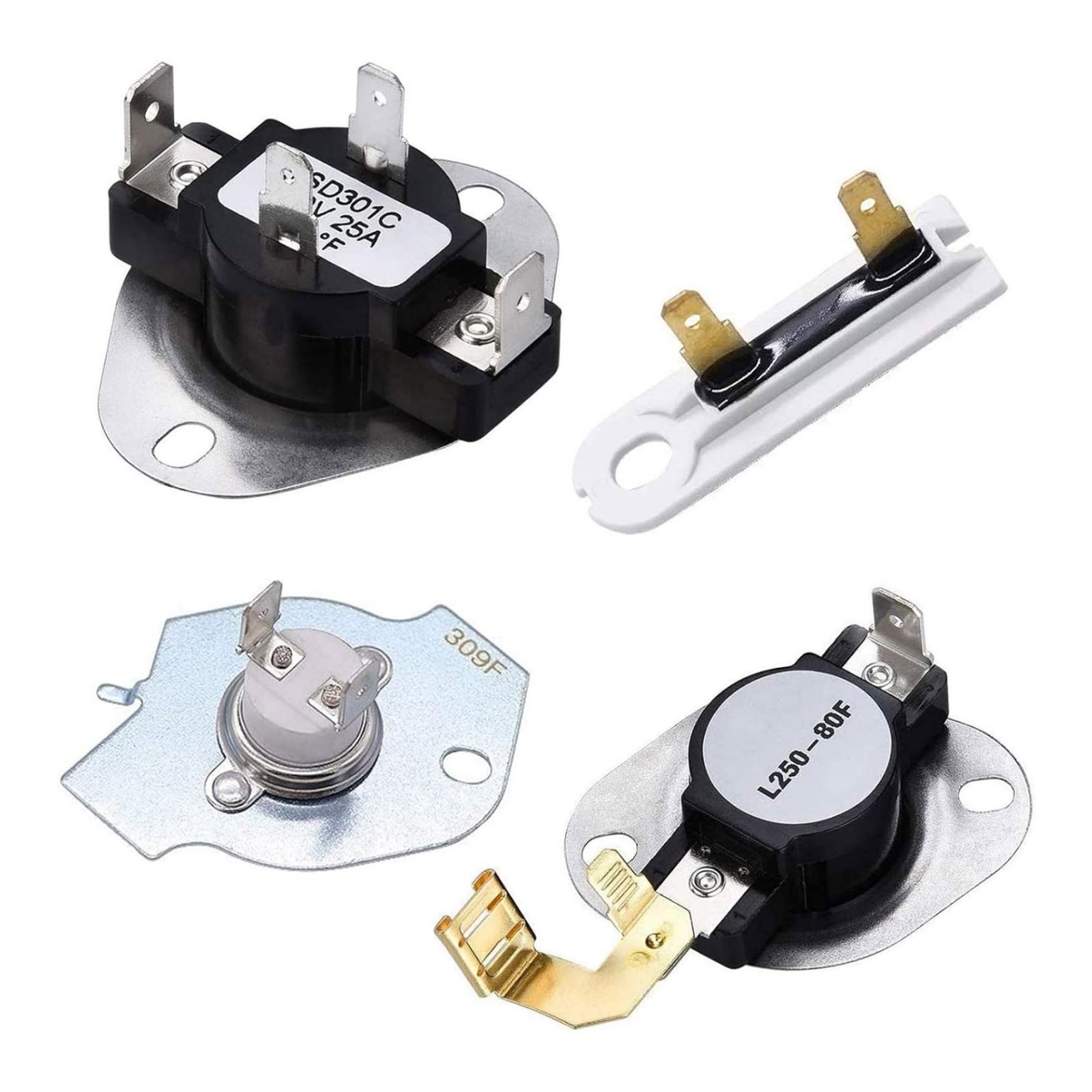 OEM 3977393 Dryer Thermostat Kit For Crosley Direct Fit With 1 PC One Time Fuse
