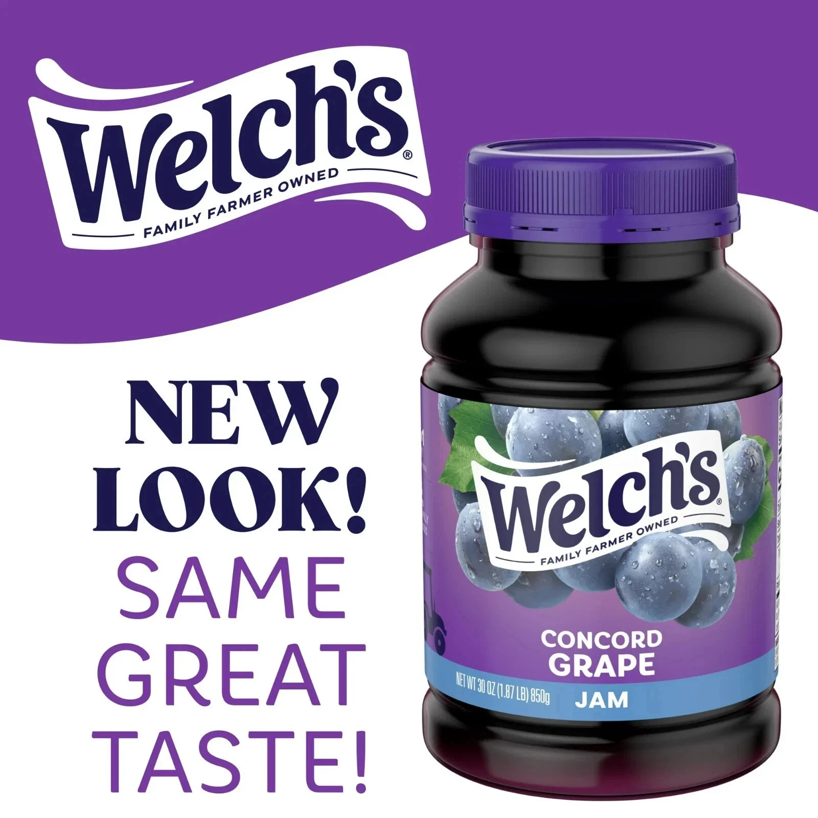 (2 pack) Welch’s Concord Grape Jam, 30 oz Jar…