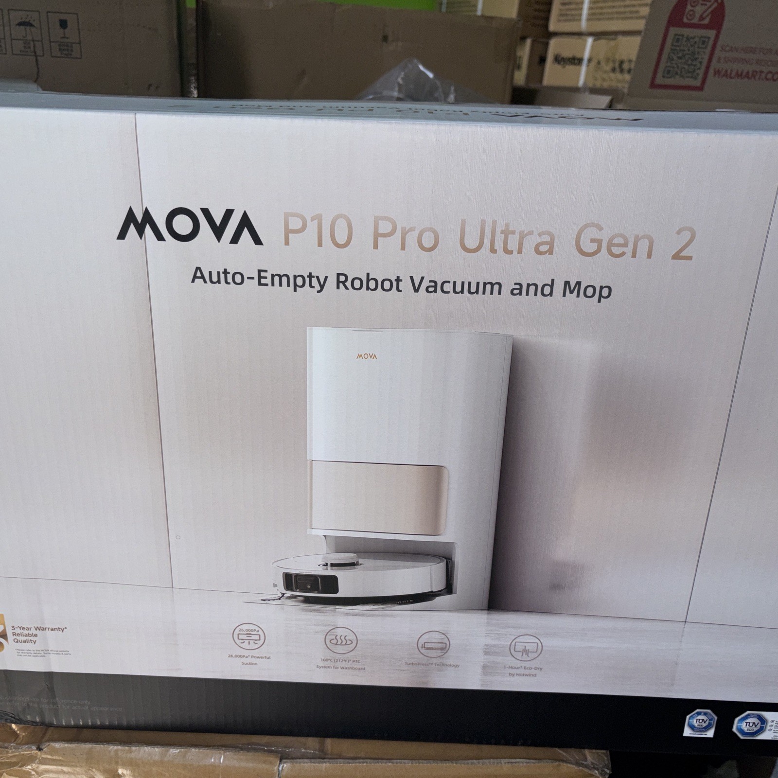 MOVA P10 Pro Ultra Gen2 Robot Vacuum with 26,000Pa Suction & Self-Cleaning New