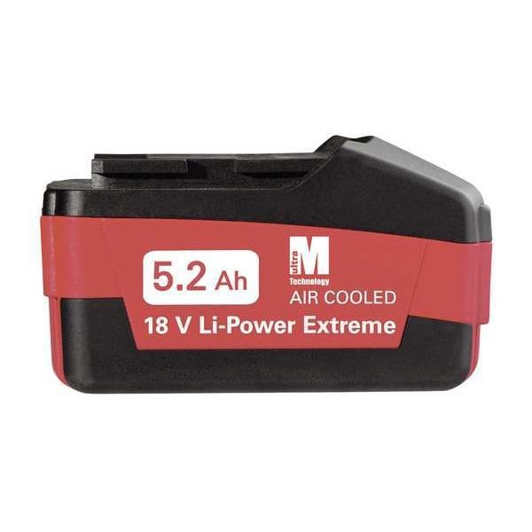 Metabo 625028000 18.0V Li-Ion Battery, 5.2Ah Capacity