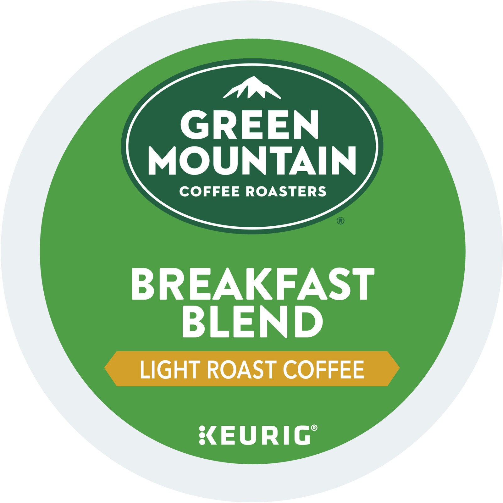Green Mountain Coffee Breakfast Blend, Keurig K-Cup Pod, Light Roast, 144 Count
