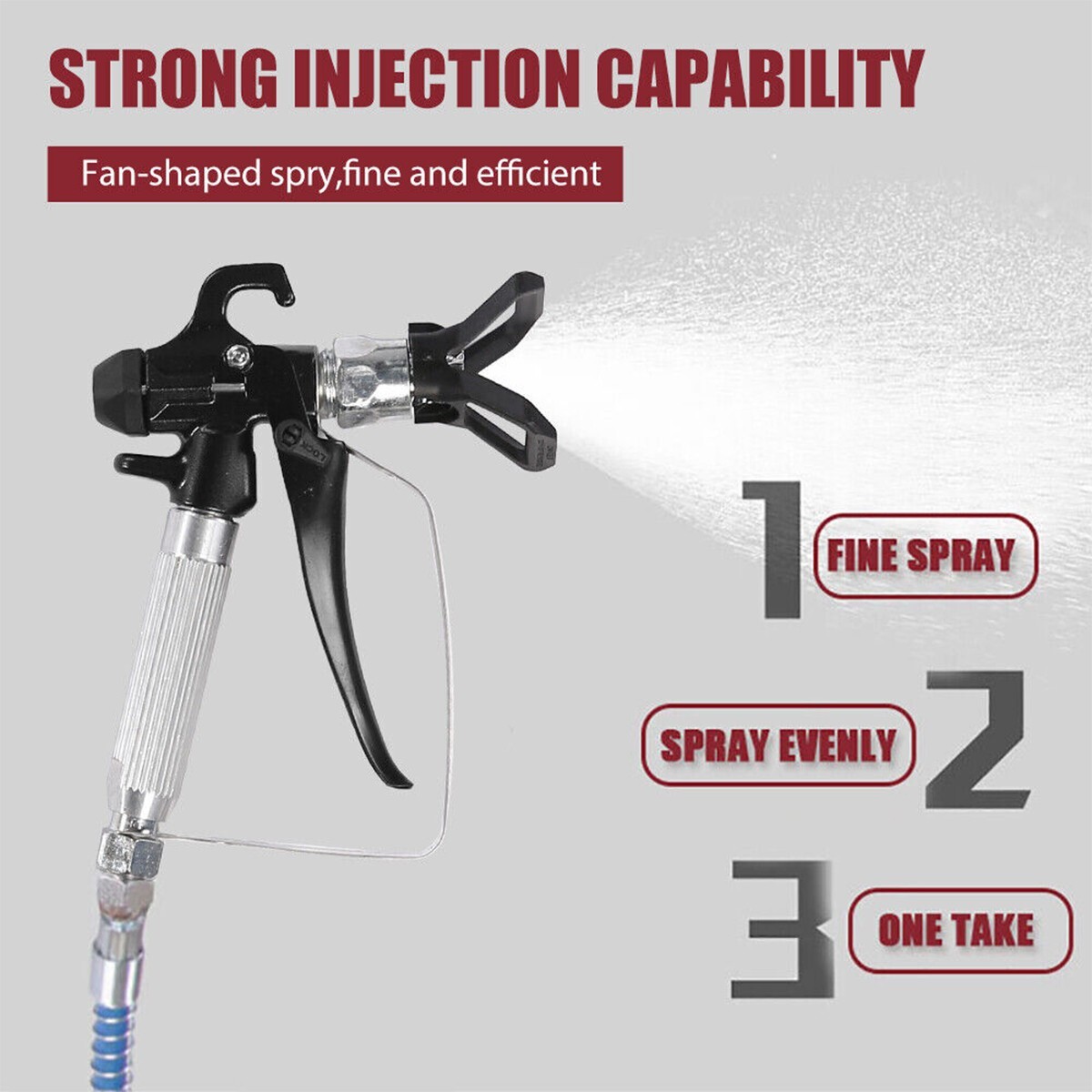 110V 1700W High Pressure Airless Spraying Wall Paint Spray Gun Sprayer Machine