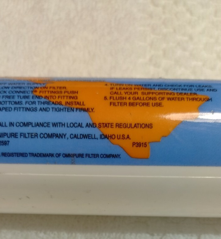 Omnipure In-line Chlorine Taste and Odor filter CL10RO T-33