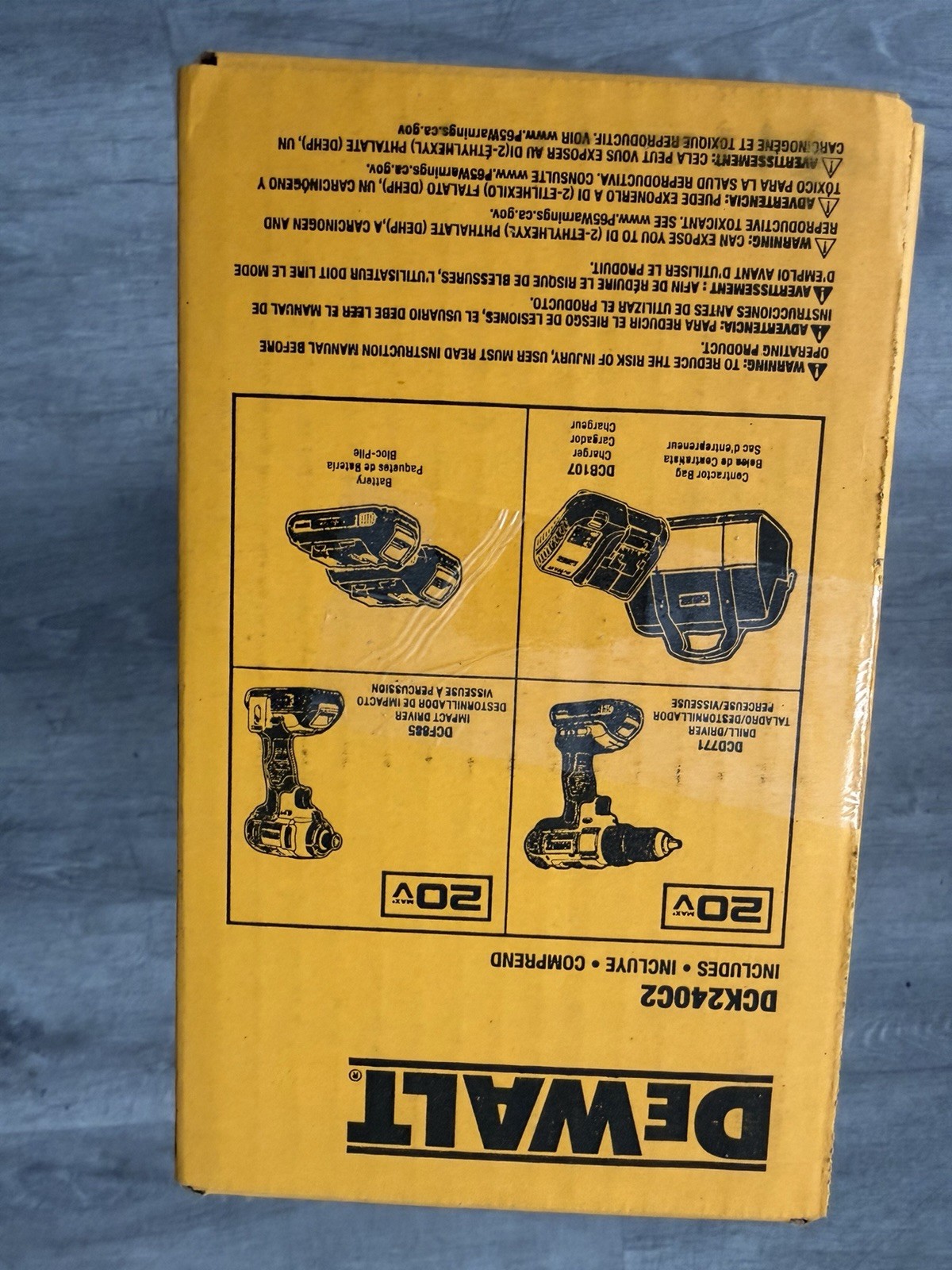 DeWalt DCK240C2 20V MAX Li-Ion Drill Driver / Impact Driver Combo Kit (1.3 Ah)