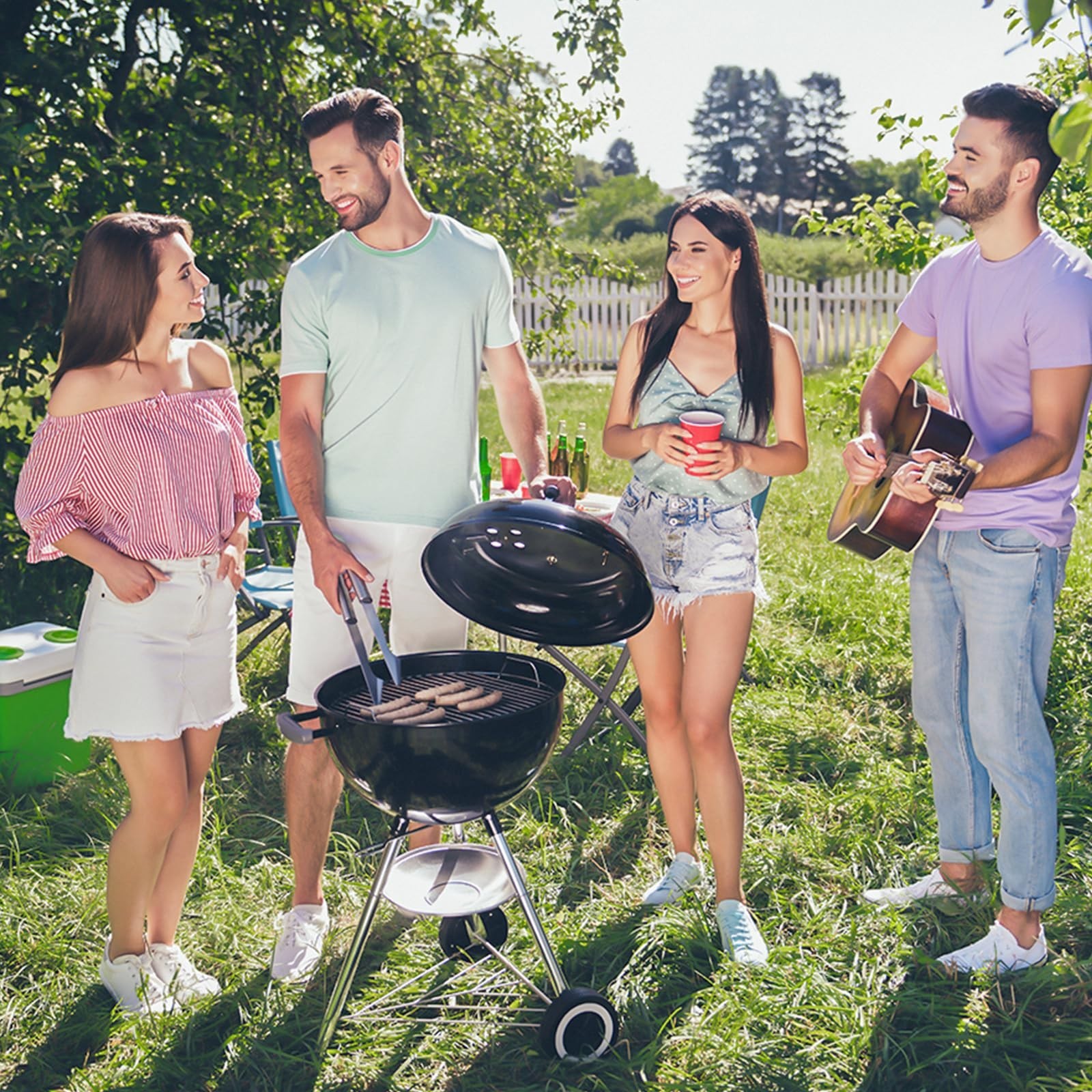 For Weber 22″ Charcoal BBQ Grill Cooking Grate Plated Steel 21.5″ Grill Grate US