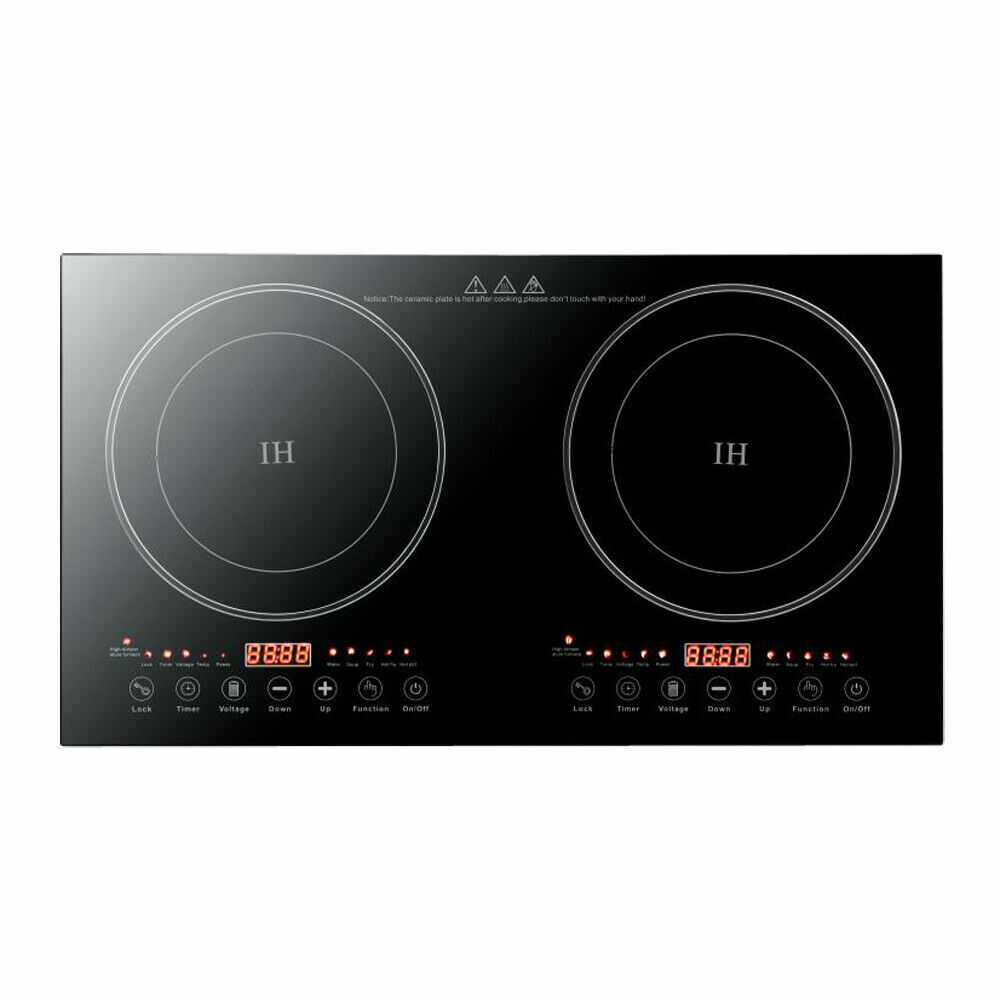2400W Portable Induction Cooktop Countertop Dual Cooker Burner Stove Hot Plate