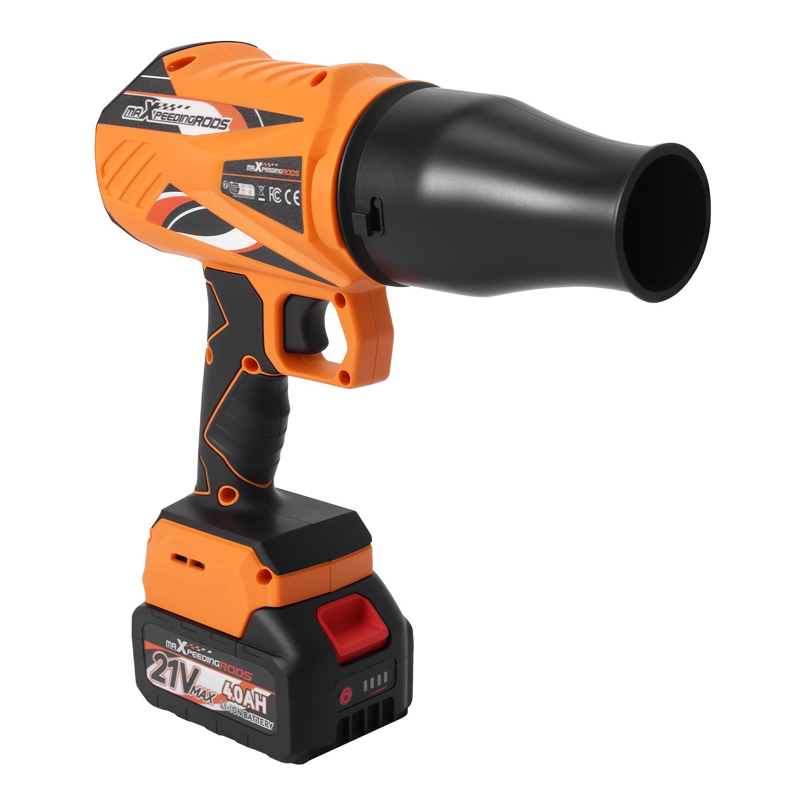 Cordless Leaf Blower 21V 4000mAh Brushless Motor 550 CFM Variable Speed