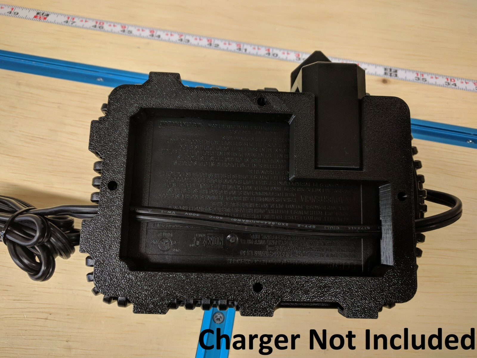 Wall Mount for DeWalt DCB101 Charger with Optional 20v Max Battery Mounts