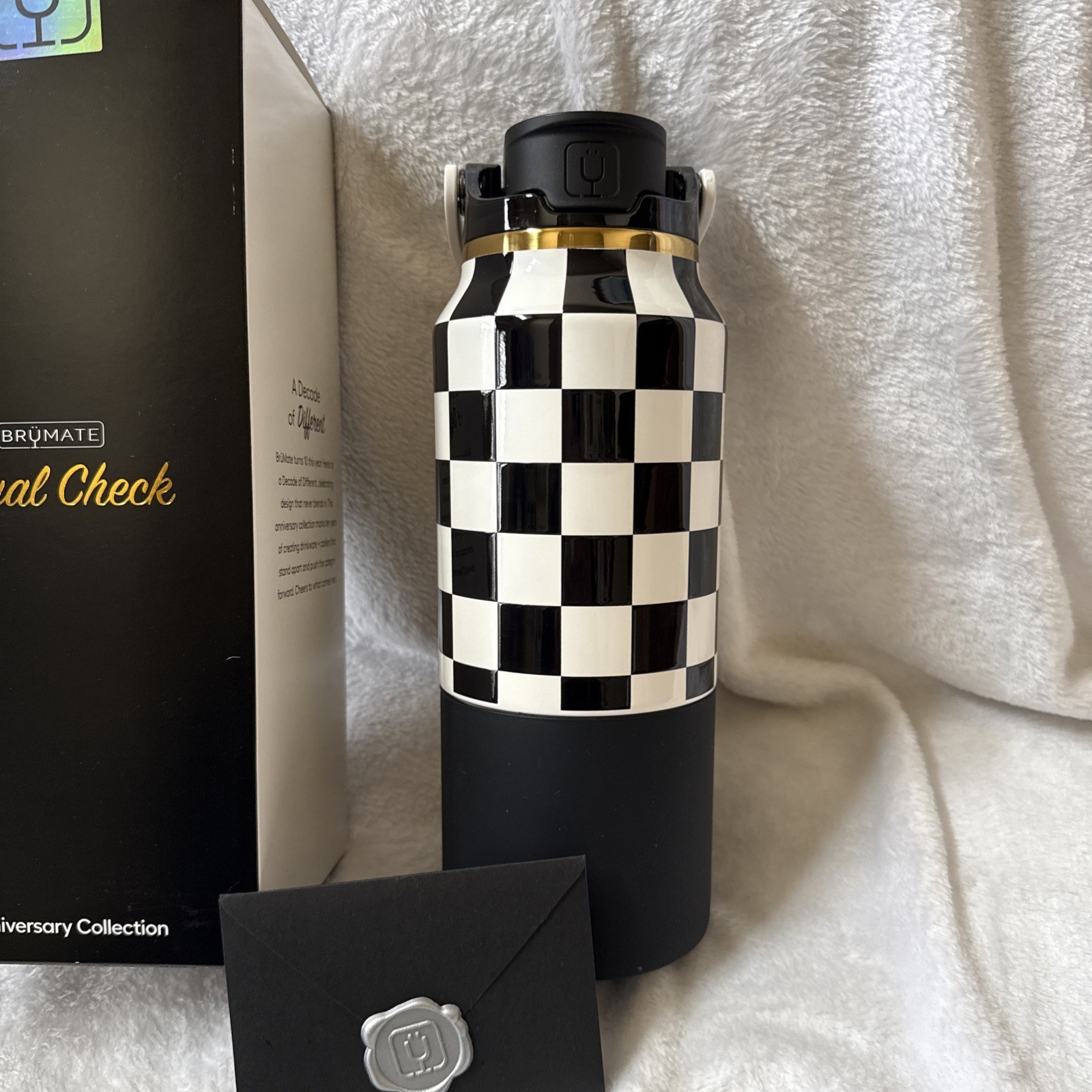BrüMate Rise 35 oz Royal Check Tumbler Checker 10th Anniversary~New in Box
