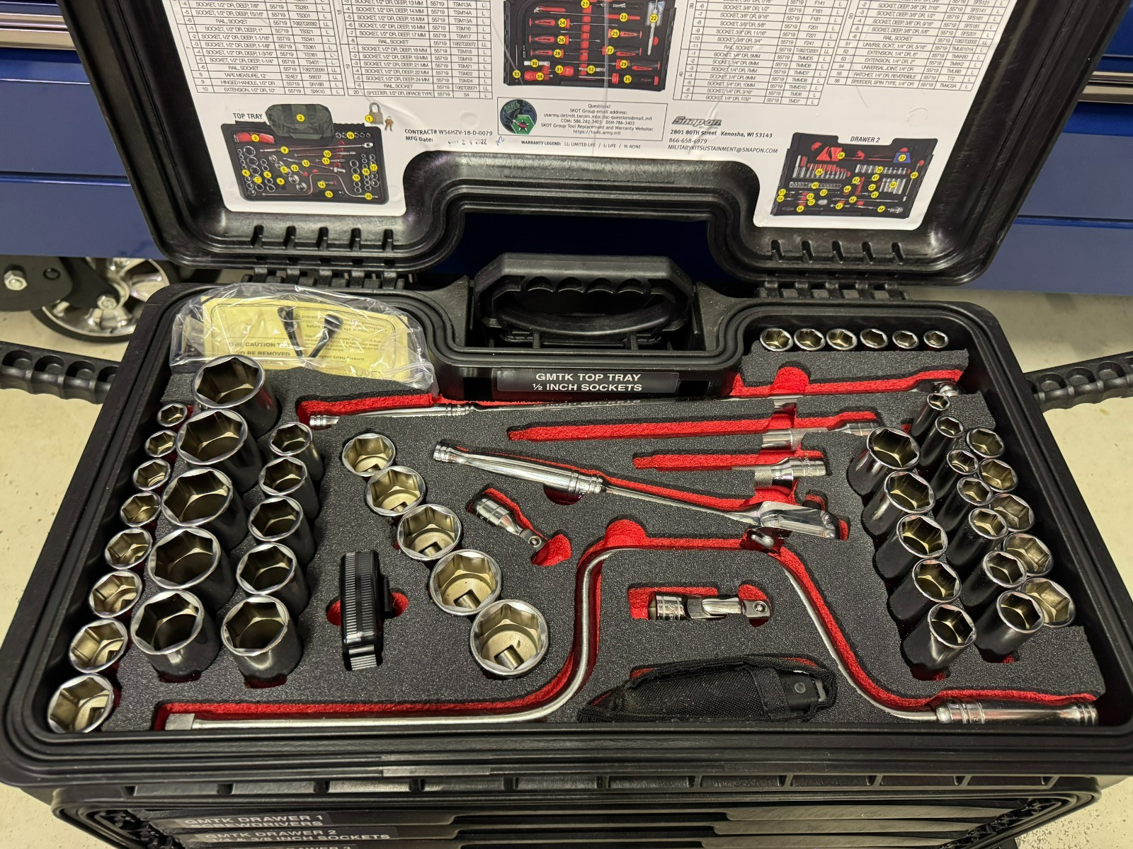 Snap-On NEW GMTK Complete Series 2 GMTK 6-Drawer General Mechanics Tool Kit !!