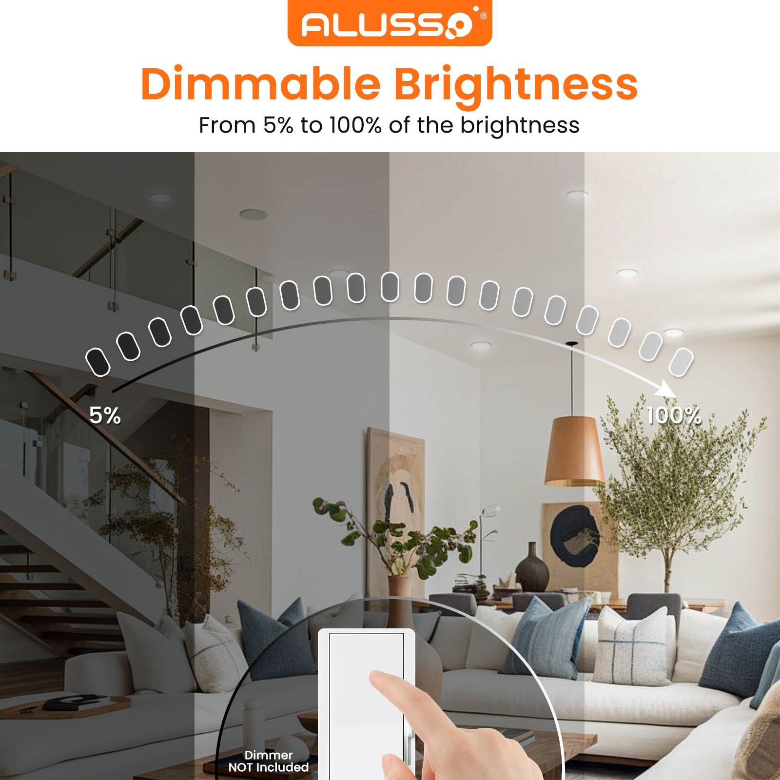 12 Pack 6 inch LED Can Recessed Lights 12W 1100LM 5CCT Selectable Dimmable White