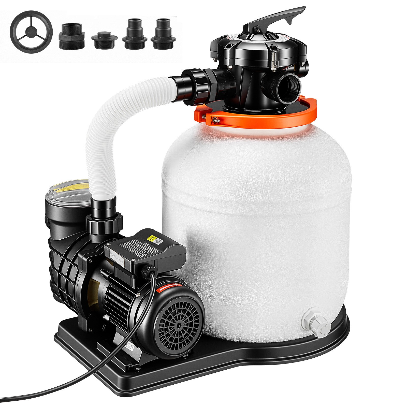 Uimoso 14″ Sand Filter Pump with Timer, 0.75HP, 3500 GPH for Above Ground Pools
