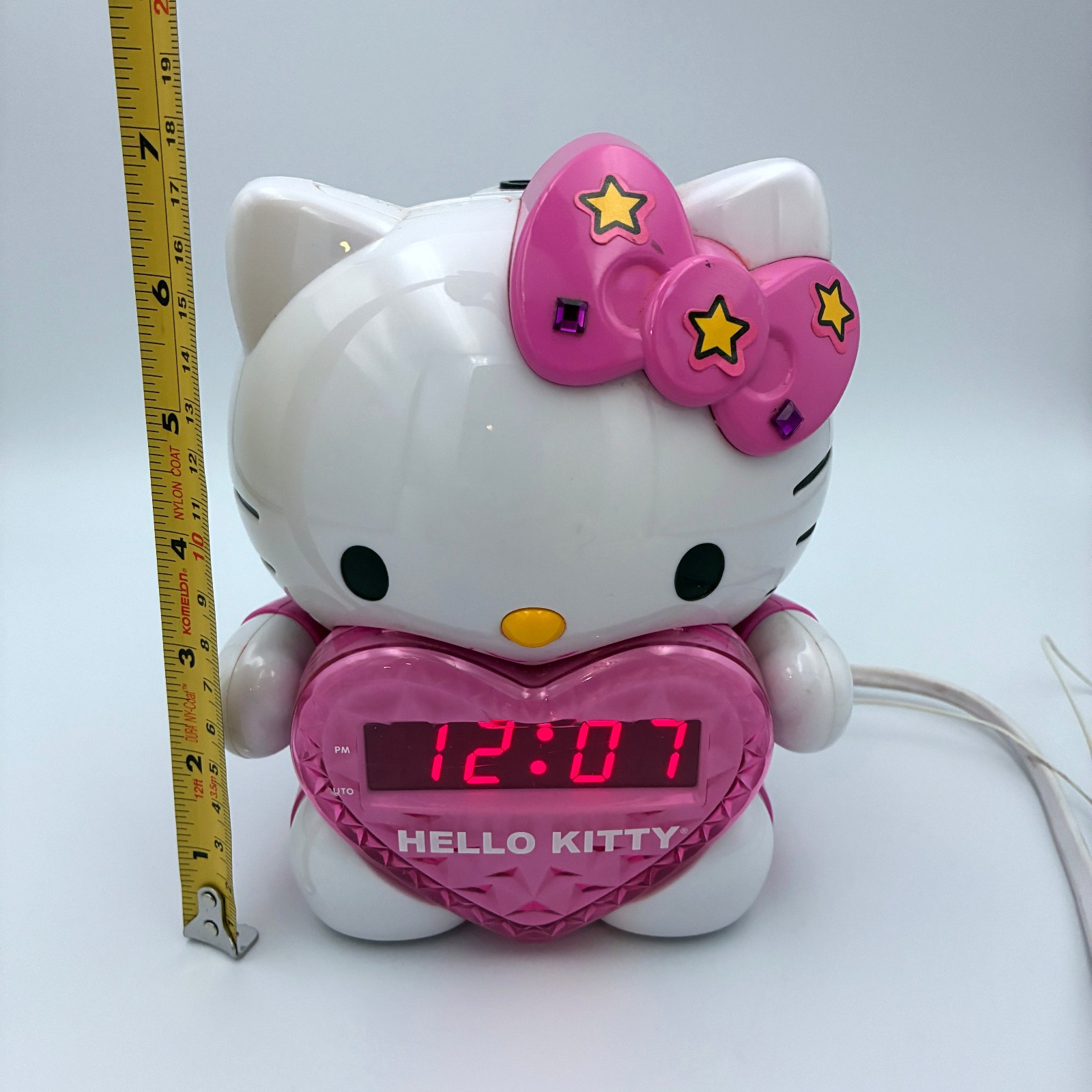 Hello Kitty Projector Alarm Clock AM / FM Radio KT2064 – Tested Working