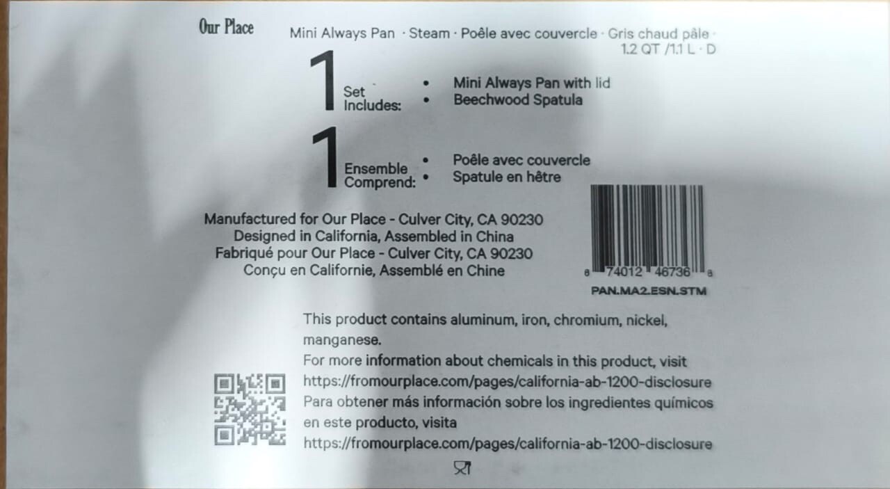 Our Place 8.5″ Ceramic Nonstick Mini Always Pan Steam 1.2 QT READ DESCRIPTION