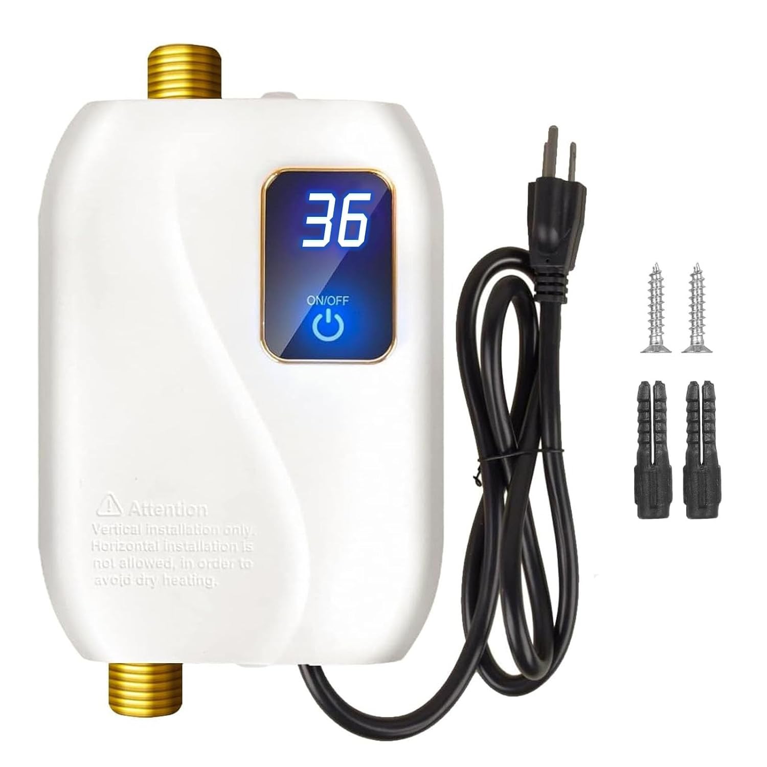 Electric Tankless Water Heater 110V 3000W Instant Under Sink Compact Water