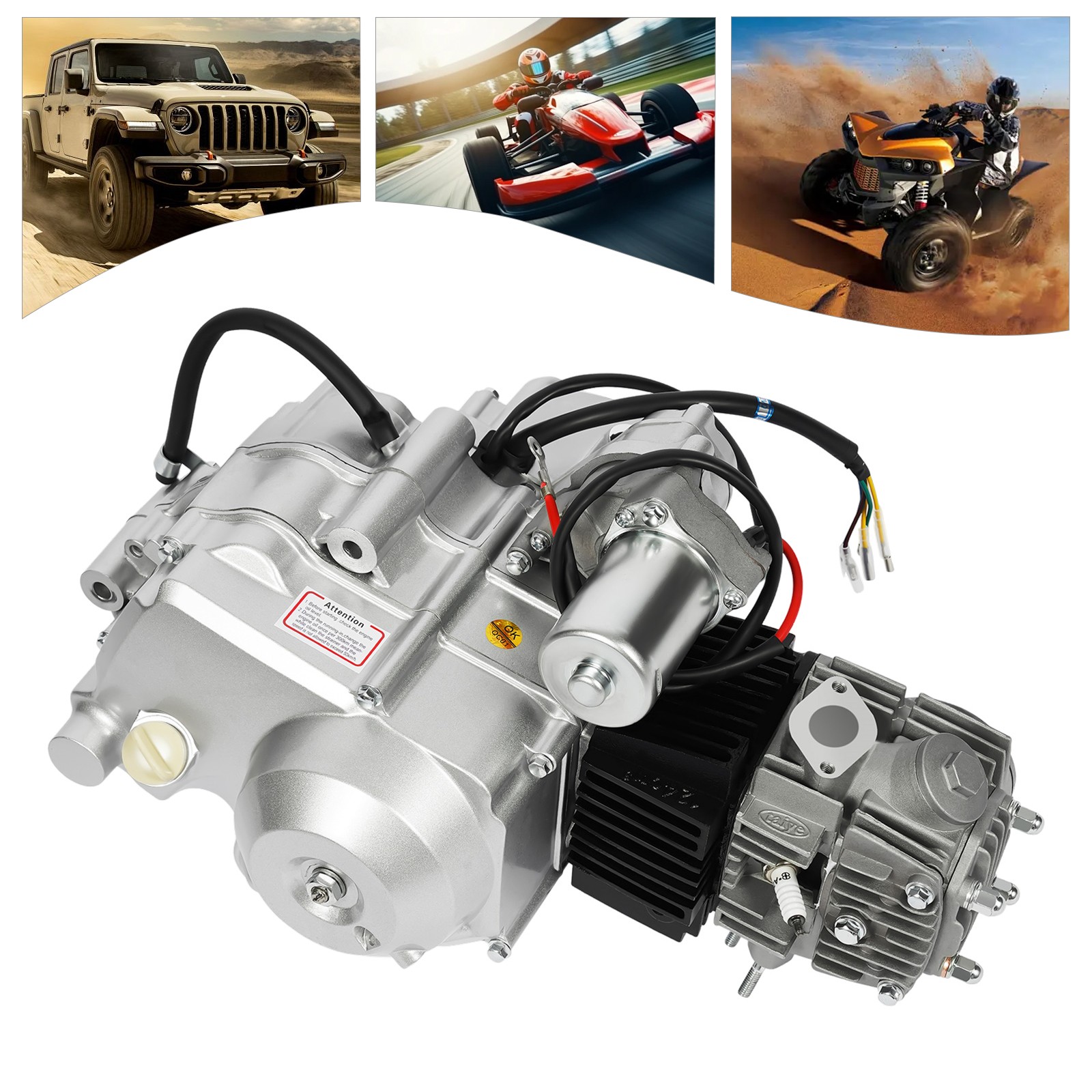 125cc Motor Engine For Dirt Bike Atv Lawn Mower Replacement Parts Durable Build