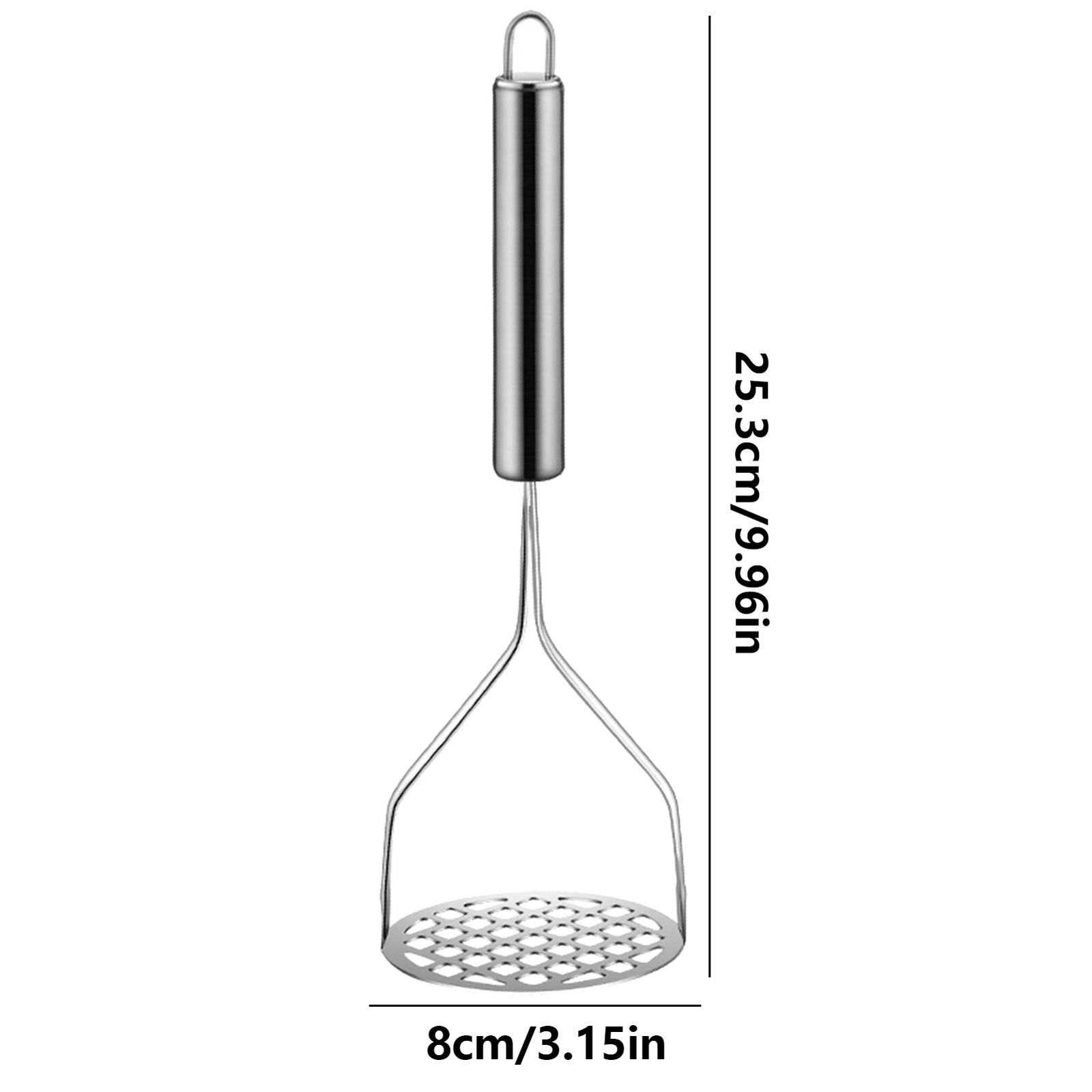 Stainless Steel Manual Potato Press Kitchen Tool Potato Masher Home Food Grater