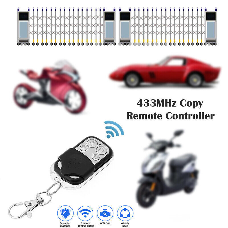 4 X 433MHz Universal Rolling Code Remote Control Fob Gate Garage Door Opener Key
