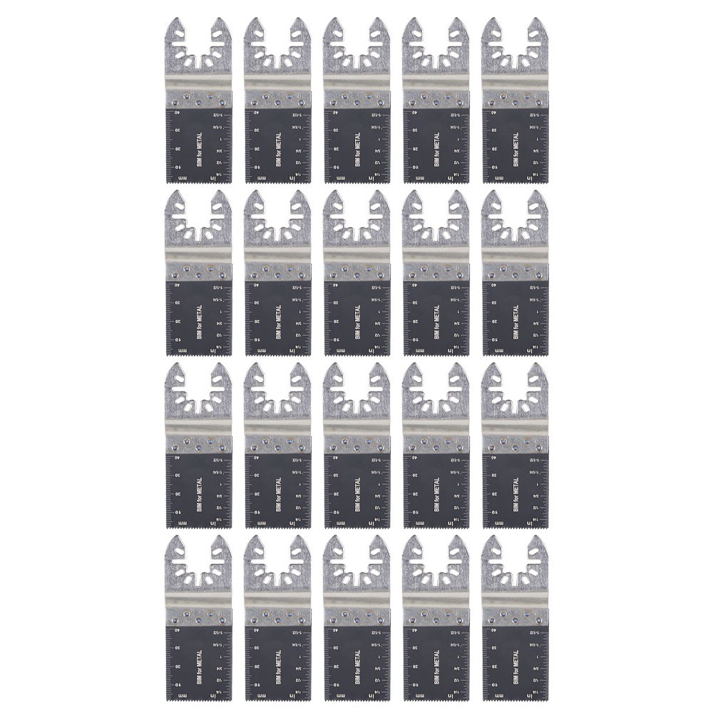 20 Pcs 35-89mm Bi-Metal Oscillating Multi Tool Saw Blades Wood Metal Cut Cutter