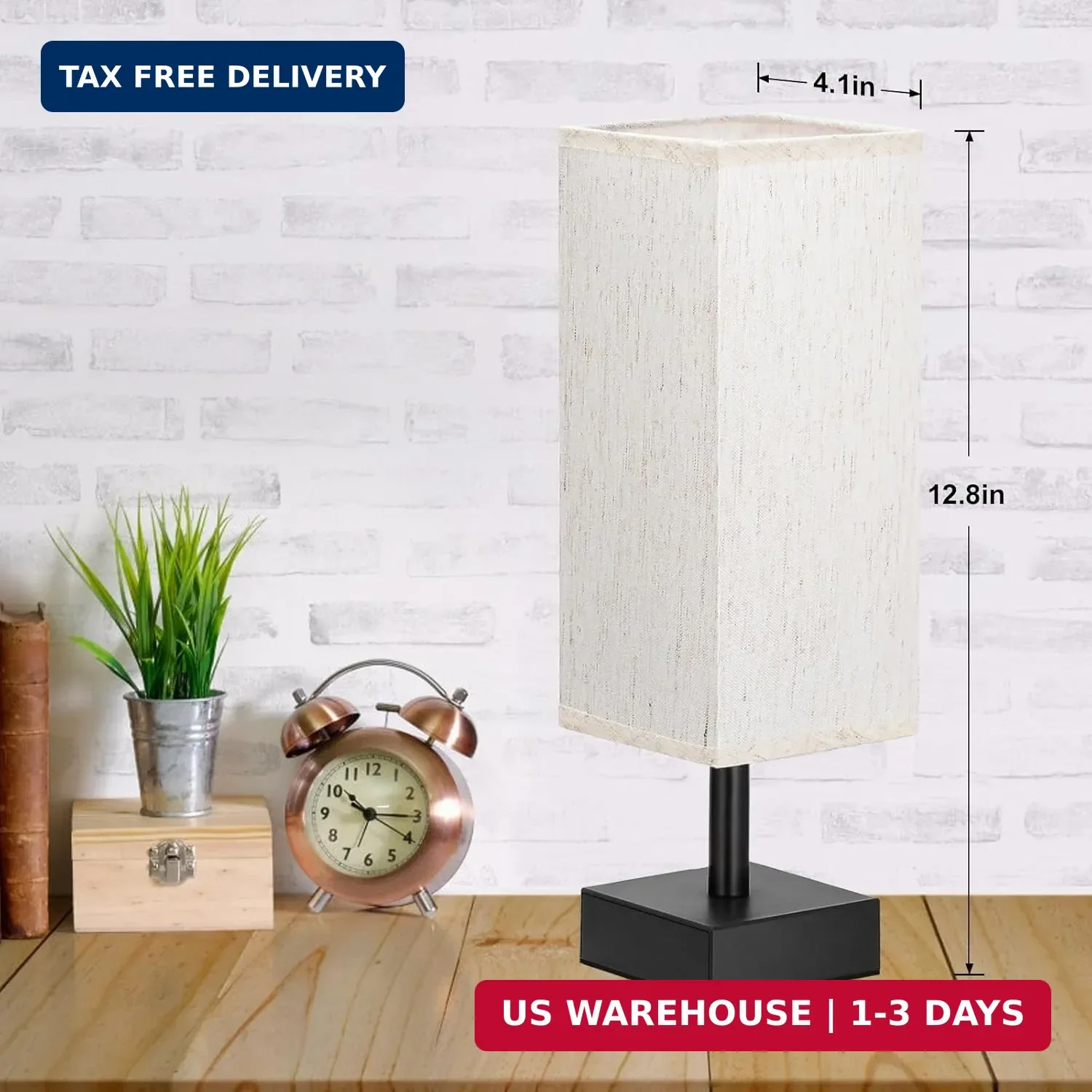 aooshine Small Table Lamp for Bedroom – Bedside Lamps for Nightstand, Minimalist
