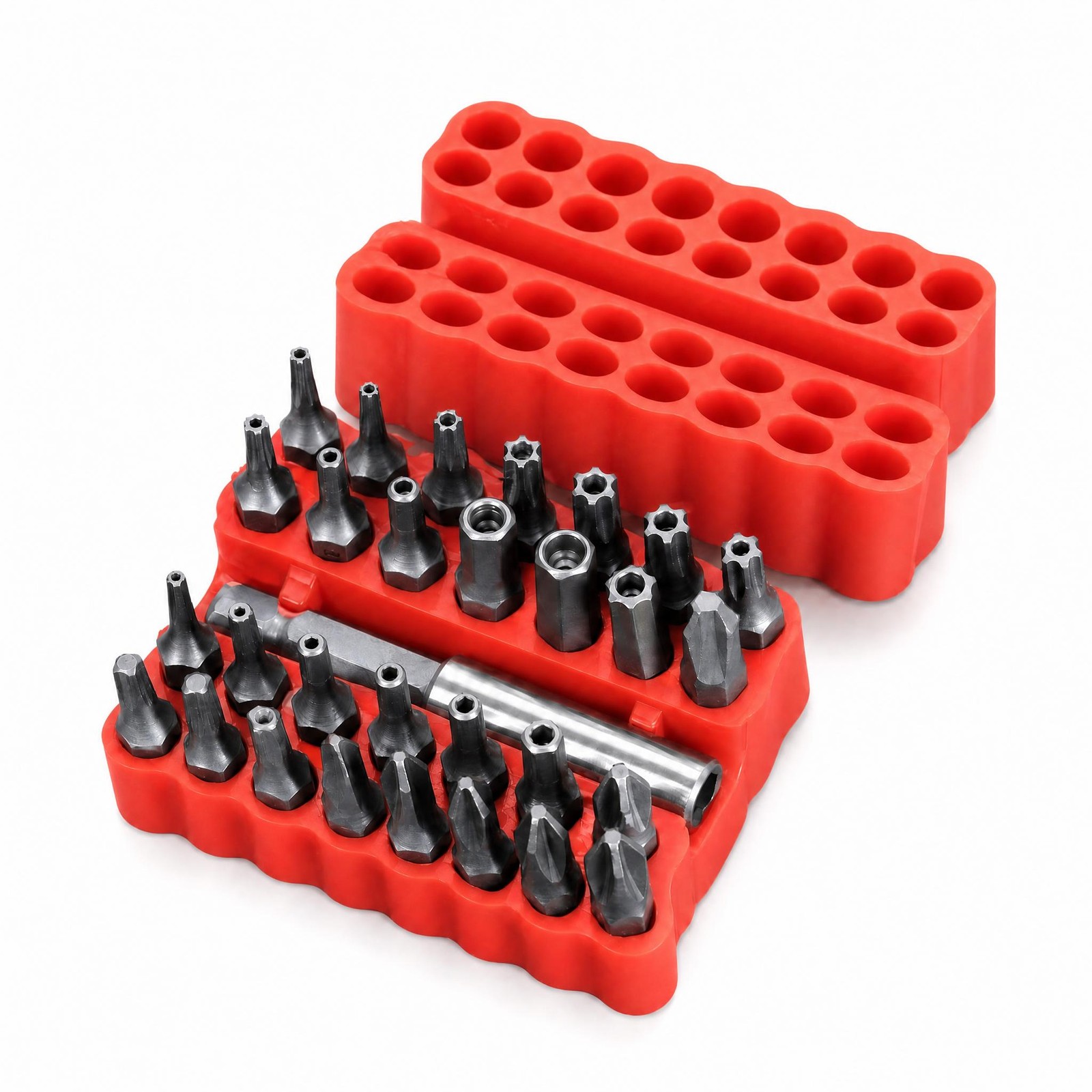 33 PCS Tamper Security Torx Bit Set Hex Head Drill Extension Screwdriver Bits US