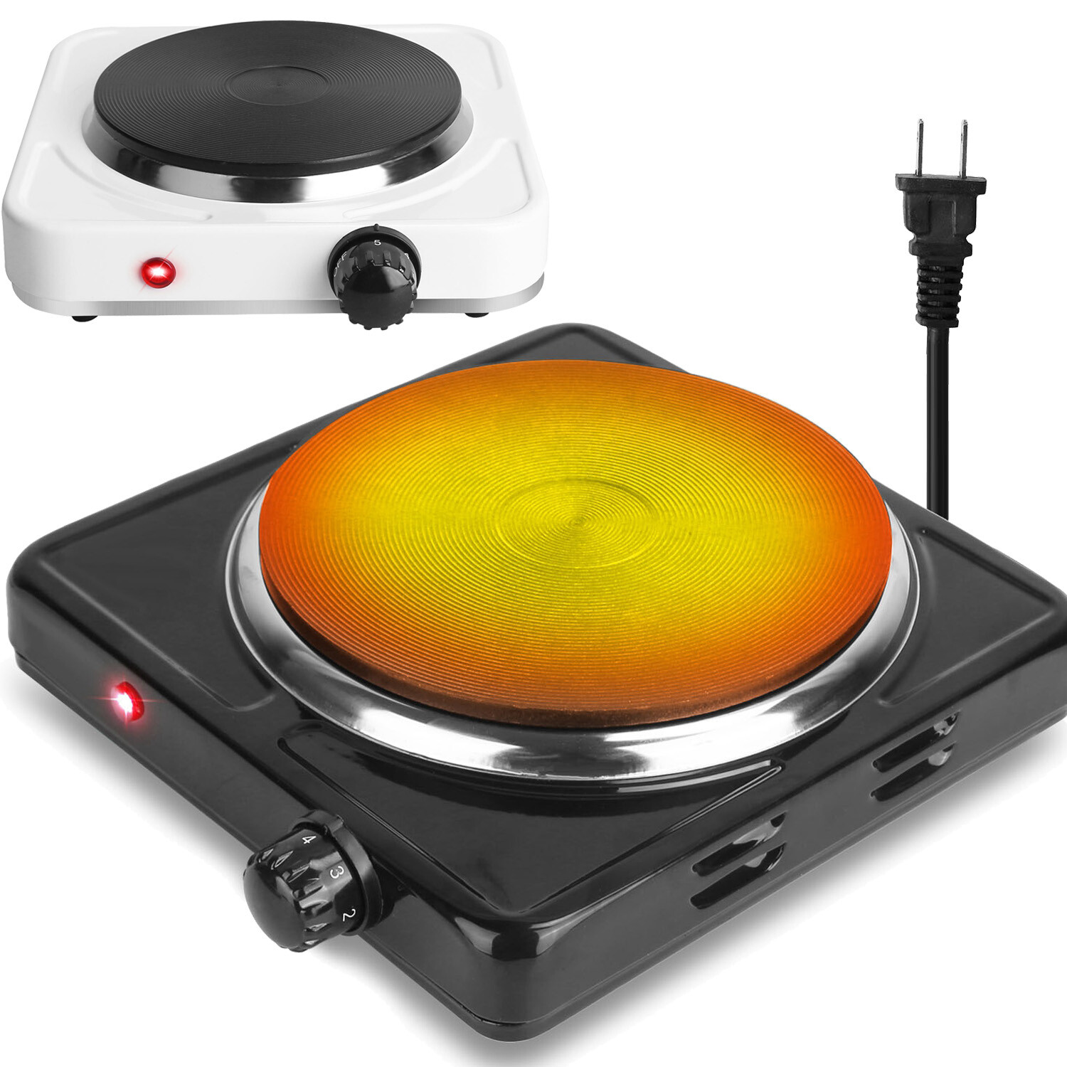 1500W Electric Burner Heating Hot Plate Stove Countertop Hotplate Adjustable