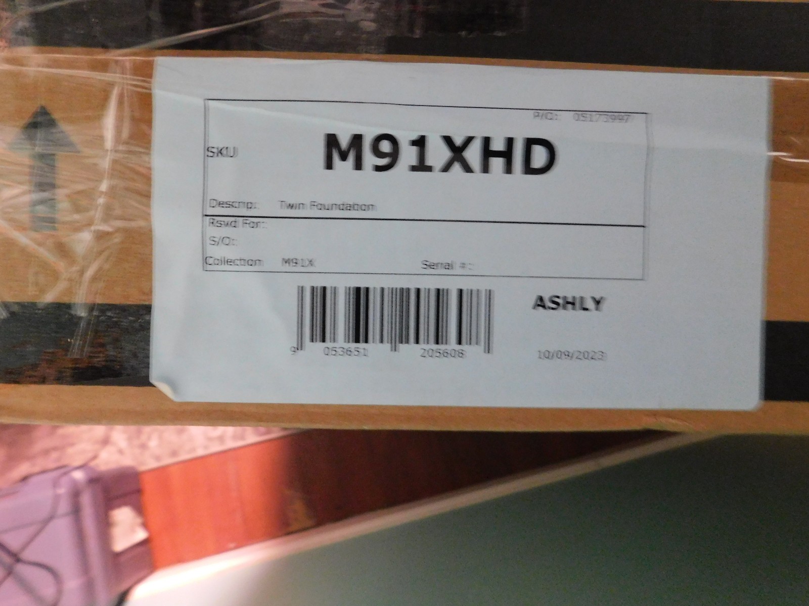 Ashley M91XHD Twin Foundation Box Spring Replacement Brand New Sealed
