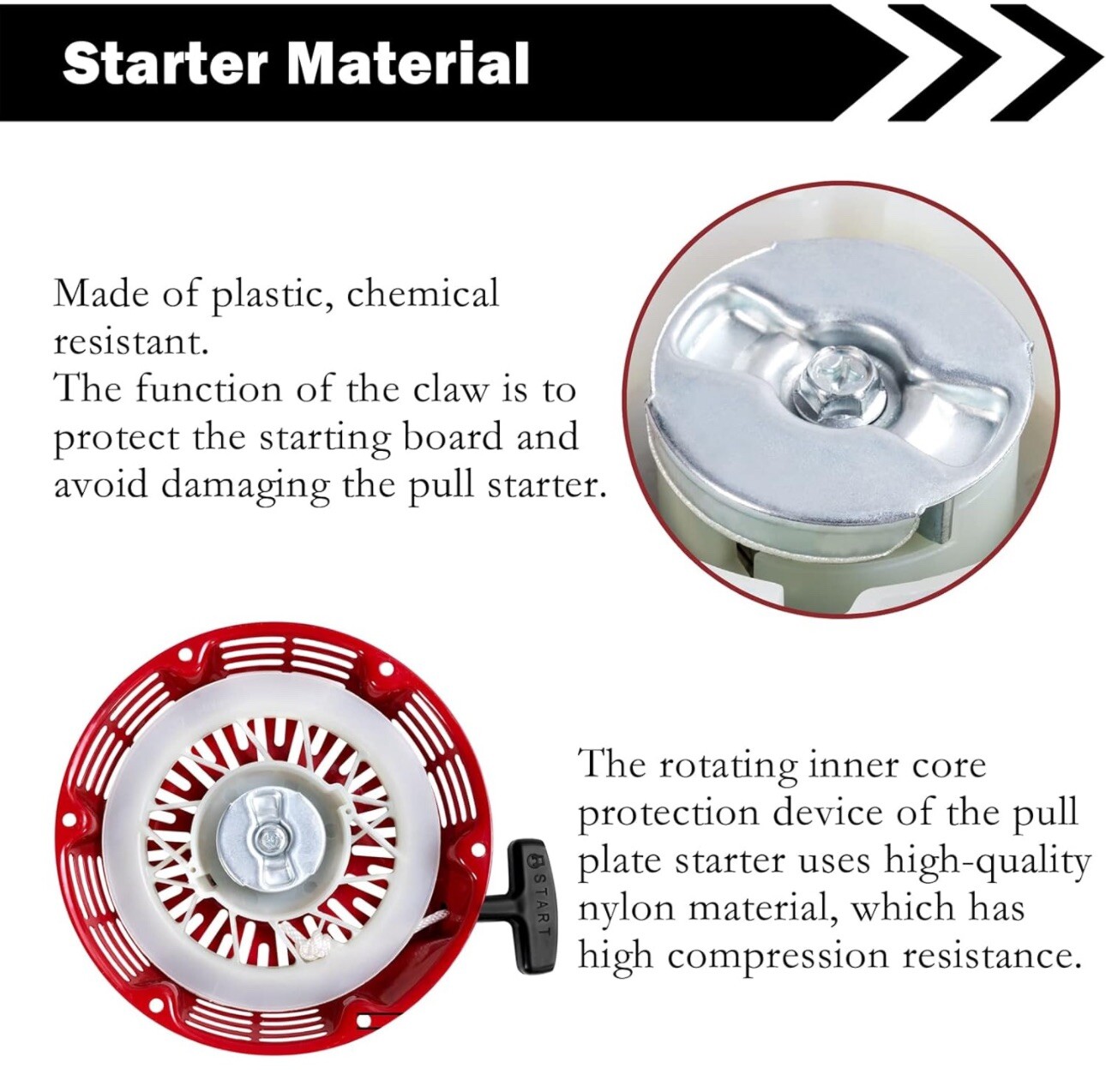 Pull Start Recoil Starter For Honda GX390 11HP 13HP Starter Rope & bolts
