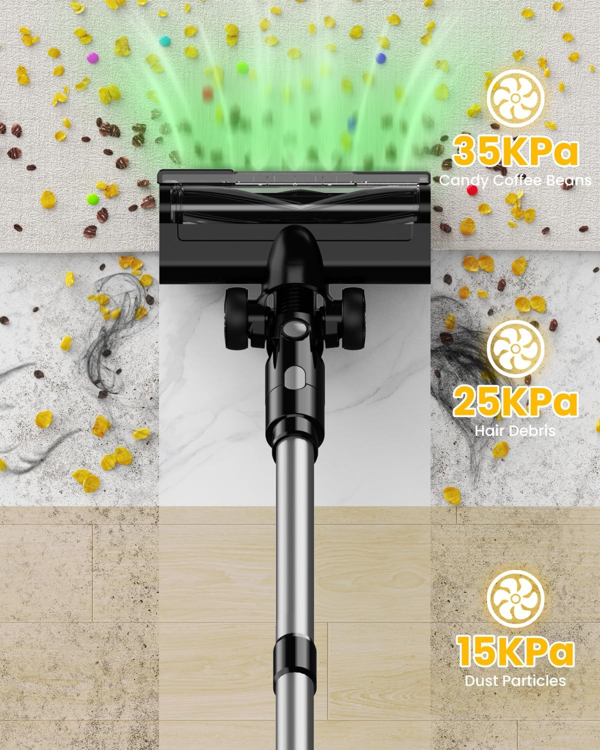 DeWalt 20V Cordless Vacuum 7-in-1 Stick HEPA 35KPa 3 Modes No Battery