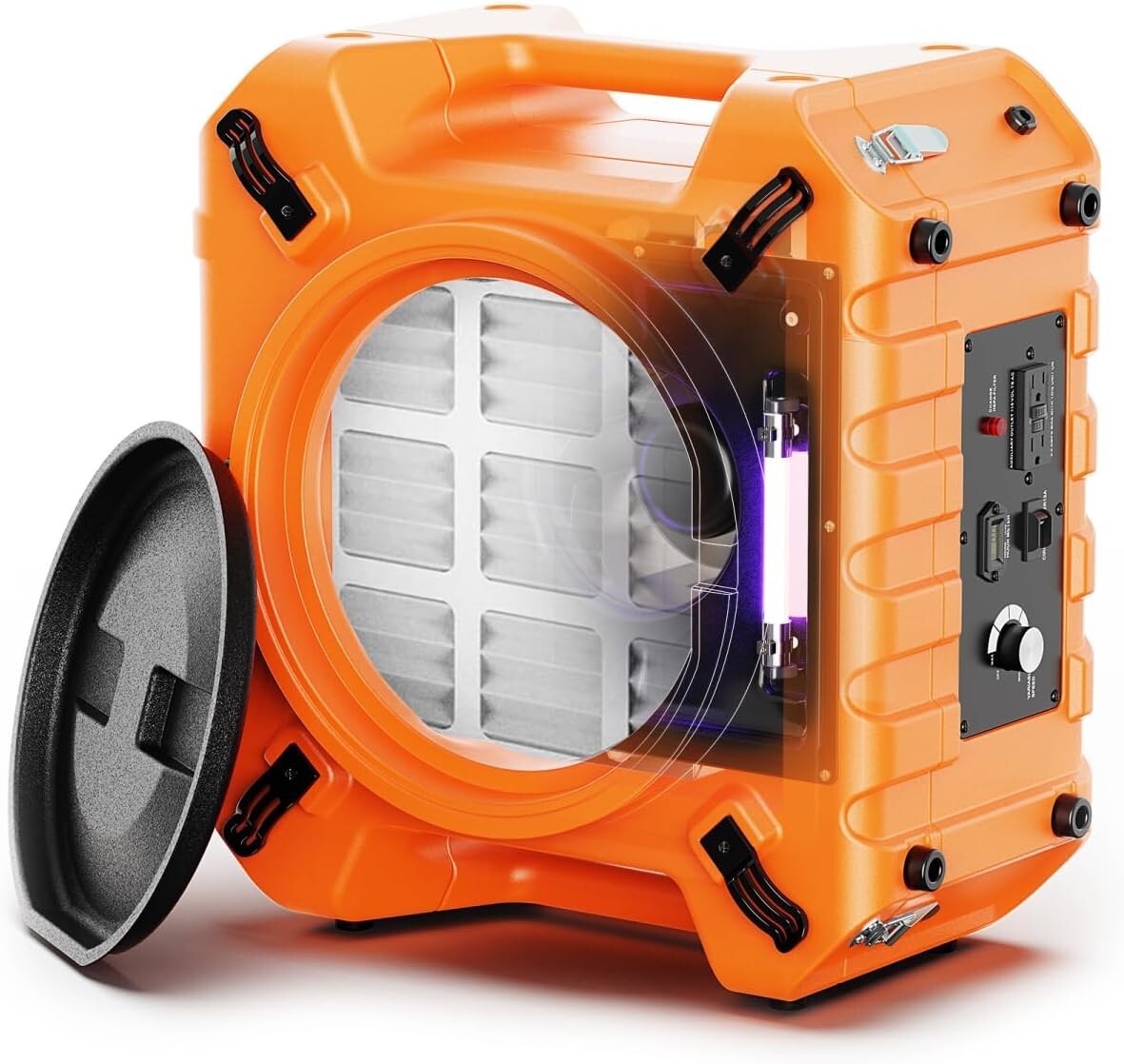 ALORAIR HEPA 750CFM HEPA Air Scrubber UV-C 3-Stage Filtr Professional Air Cleane