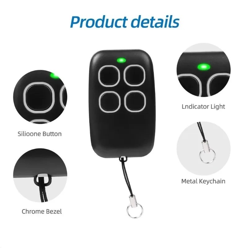 Universal Garage Remote Control 433MHz Cloning Duplicator Gate Fixed Code+