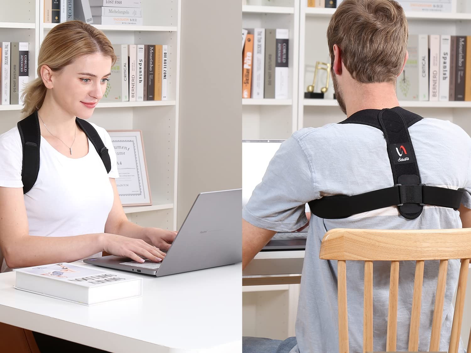 Posture Corrector for Men and Women, Comfortable Upper and Back Brace,…