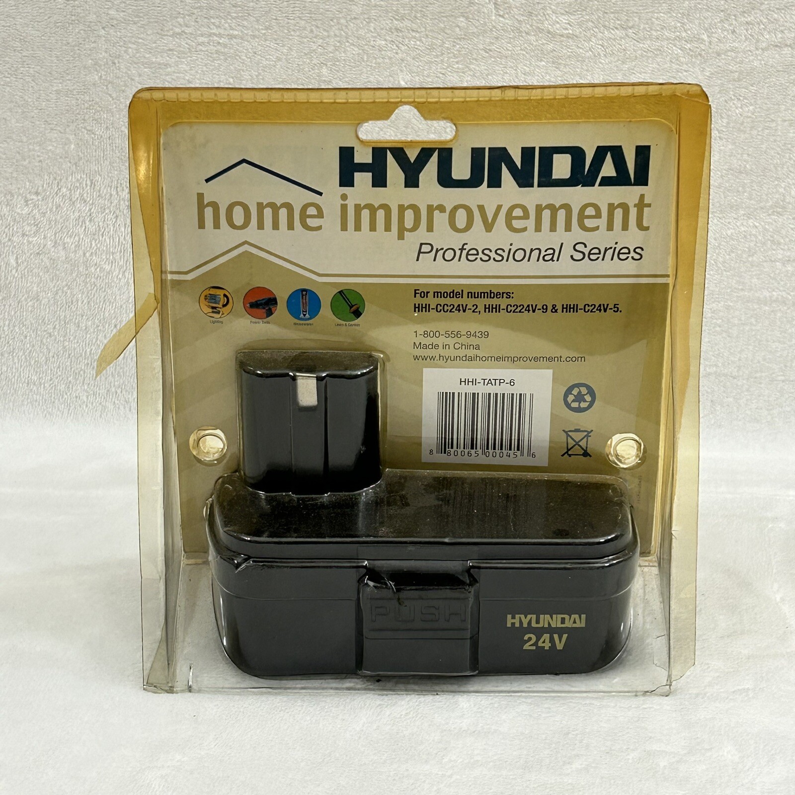 Hyundai Home Improvement Professional Series 24V-NICd Battery 1300mAh HHI-TATP-6