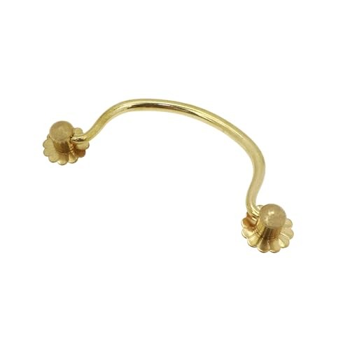 4pcs Antique Bail Pulls 4.17 Inch Cabinet Pulls Brass 4.17″ Hole distance Gold