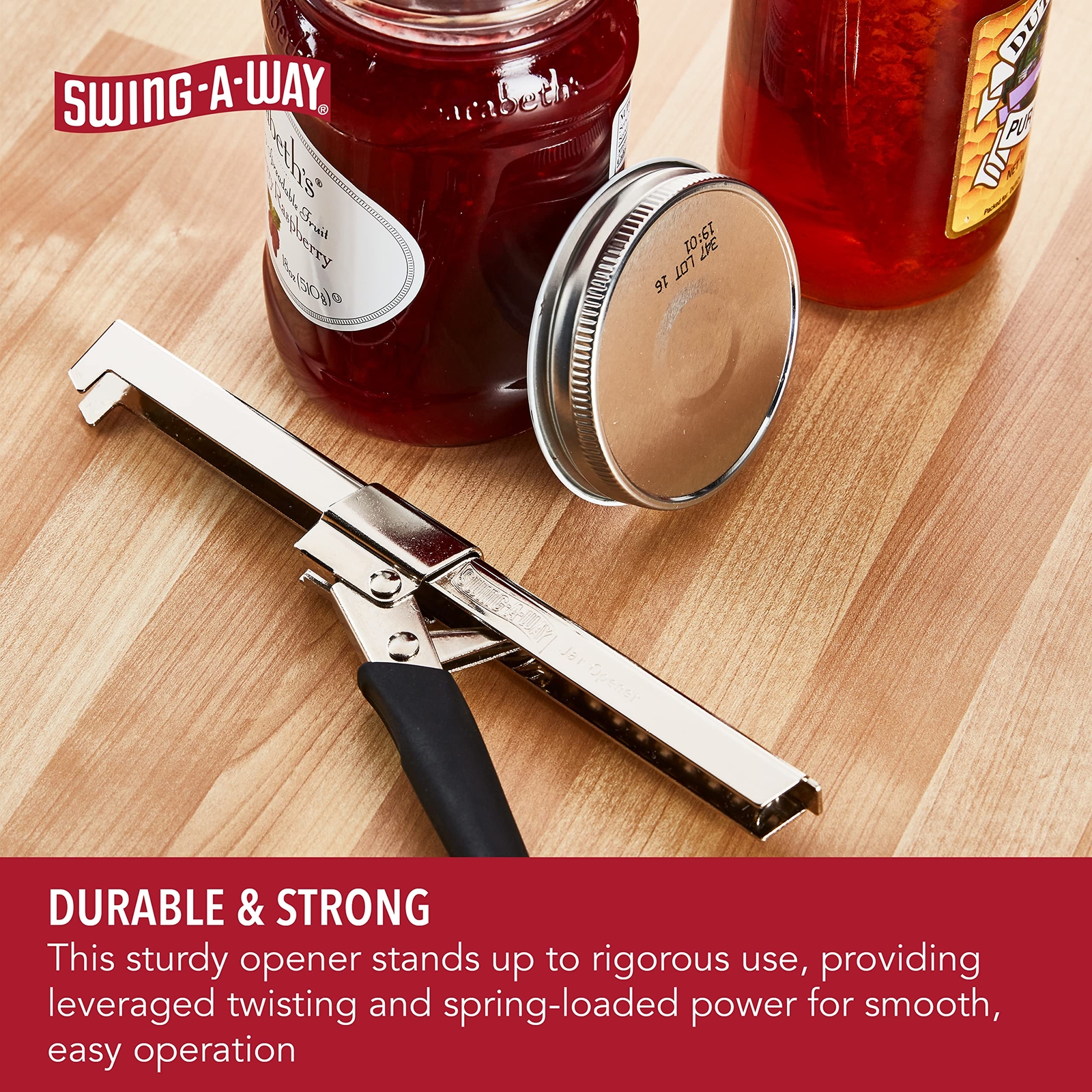 Swing-A-Way Comfort Grip Jar Opener – Black
