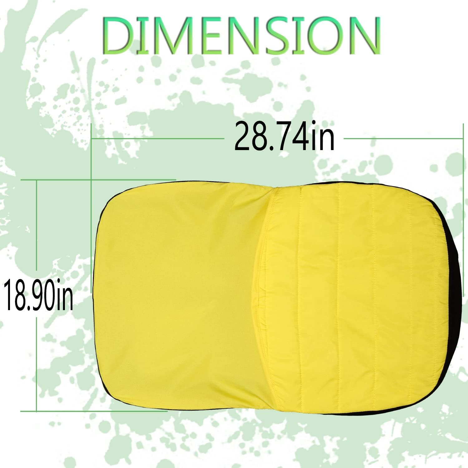 Large Seat Cover for John Deere Seats with 18in Back Rest Lawn Tractors LP92334