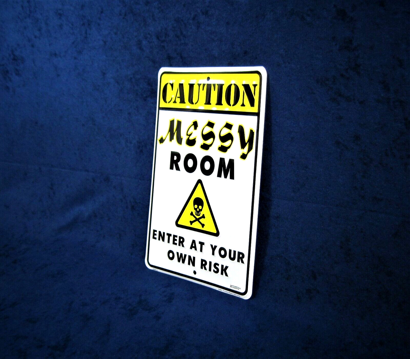 MESSY ROOM -*US MADE* Embossed Sign -Teen Bedroom Man Cave Garage Bar Wall Décor