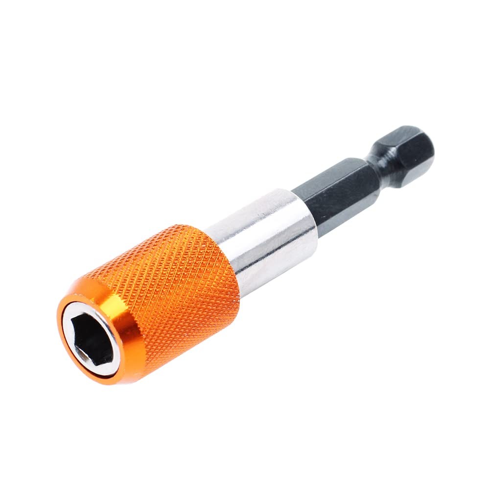 AUTOTOOLHOME 2 Pieces Quick Change Bit Holder Magnetic 1/4″ Hex 1/4, Orange