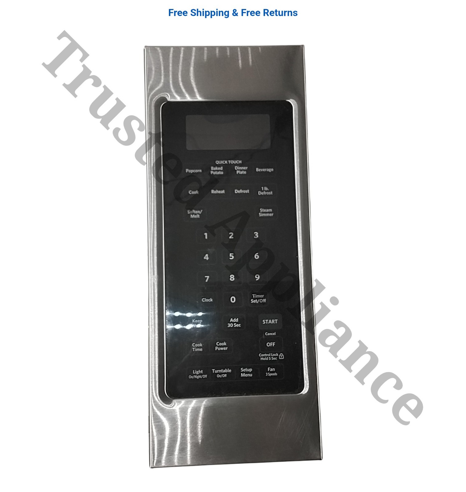 Whirlpool Microwave Control Panel Console W10512496 SILVER