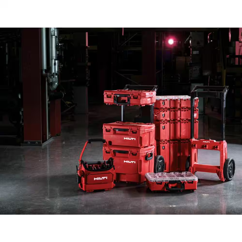 Prokit 16 Gal. Capacity Impact Resistant 22 In. X-Large Red Interlocking Modular